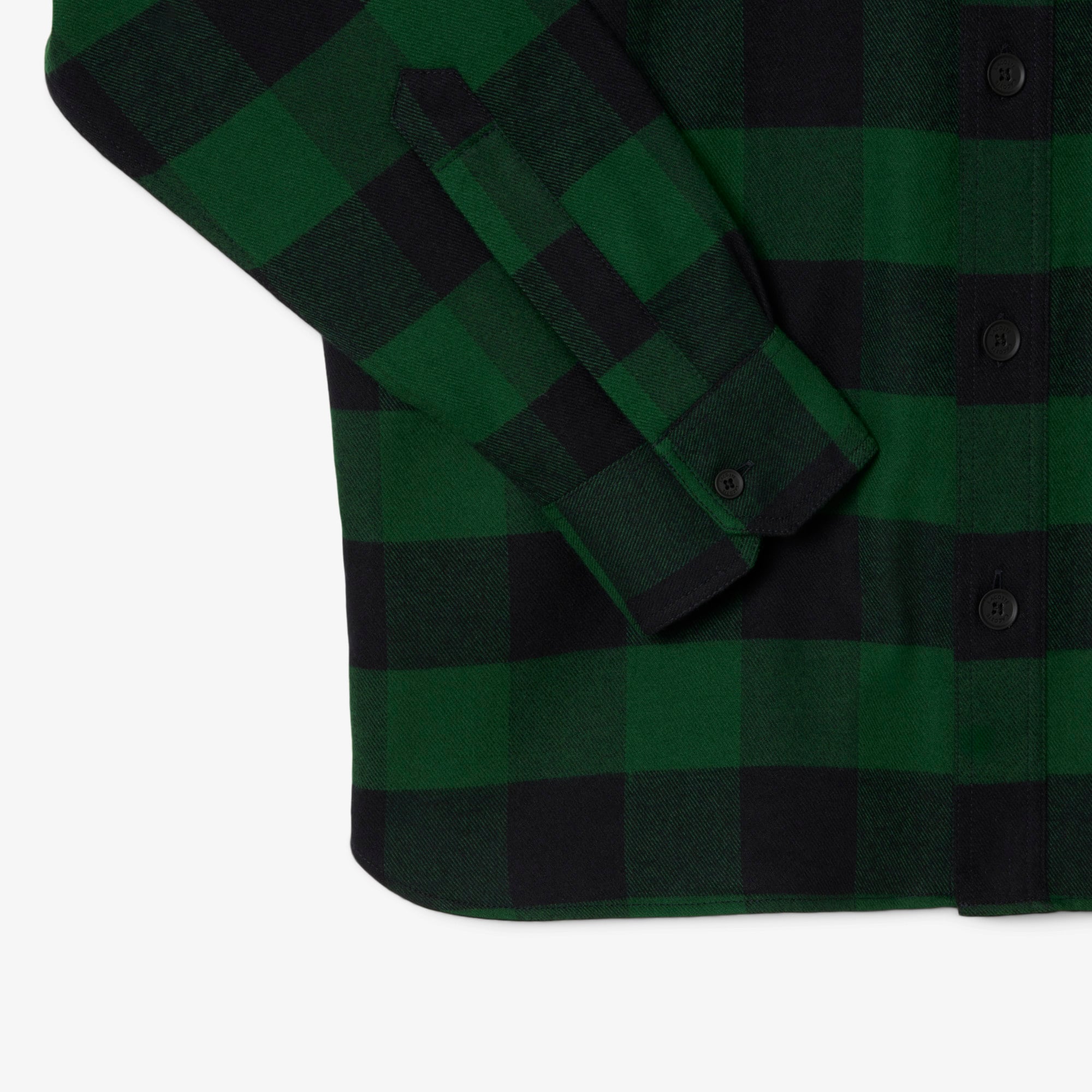 Áo Khoác Sơ Mi Lacoste Nam Oversize Kẻ Caro Chất Liệu Cotton