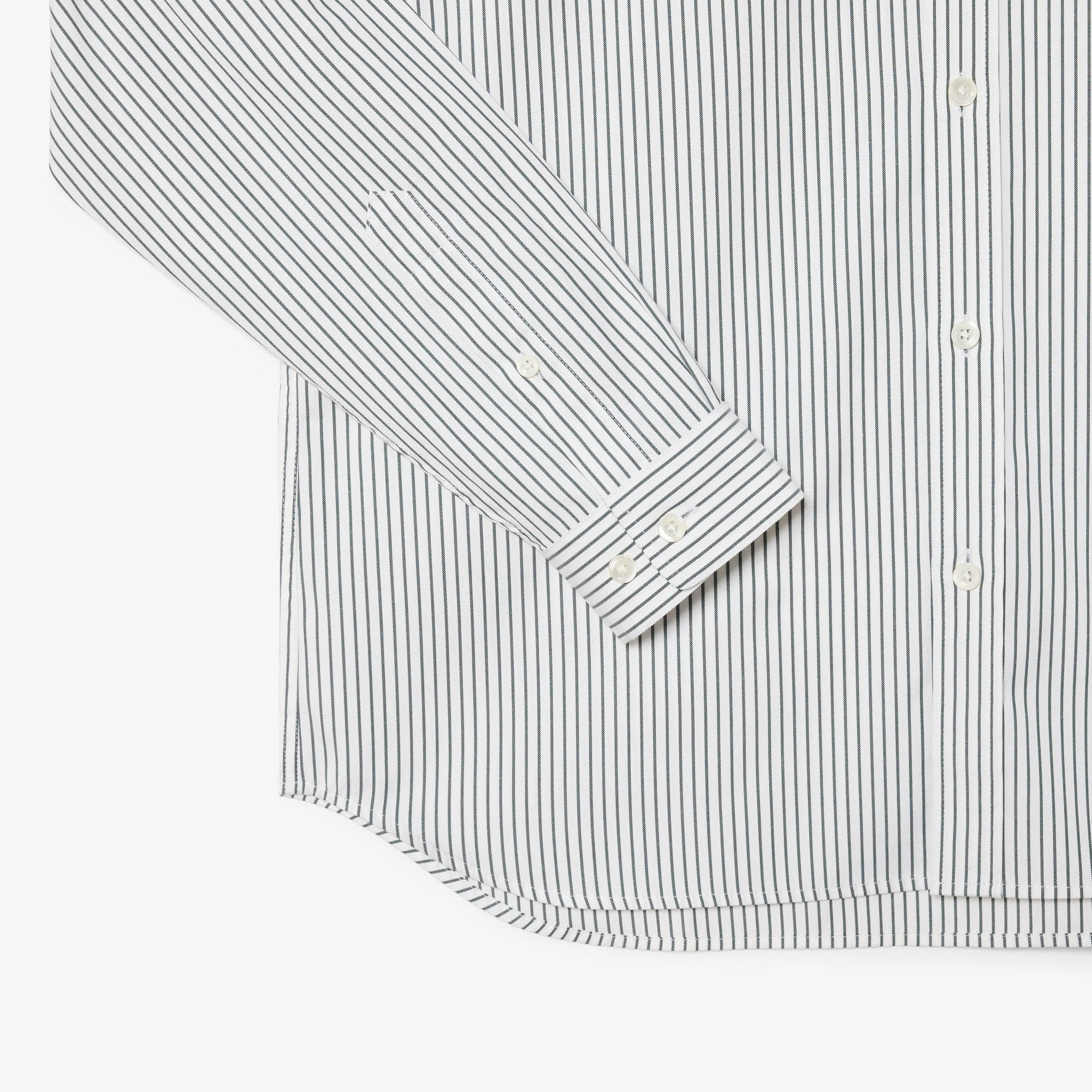 Áo Sơ Mi Lacoste Nam Dáng Suông Chất Liệu Cotton Pinpoint Kẻ Sọc