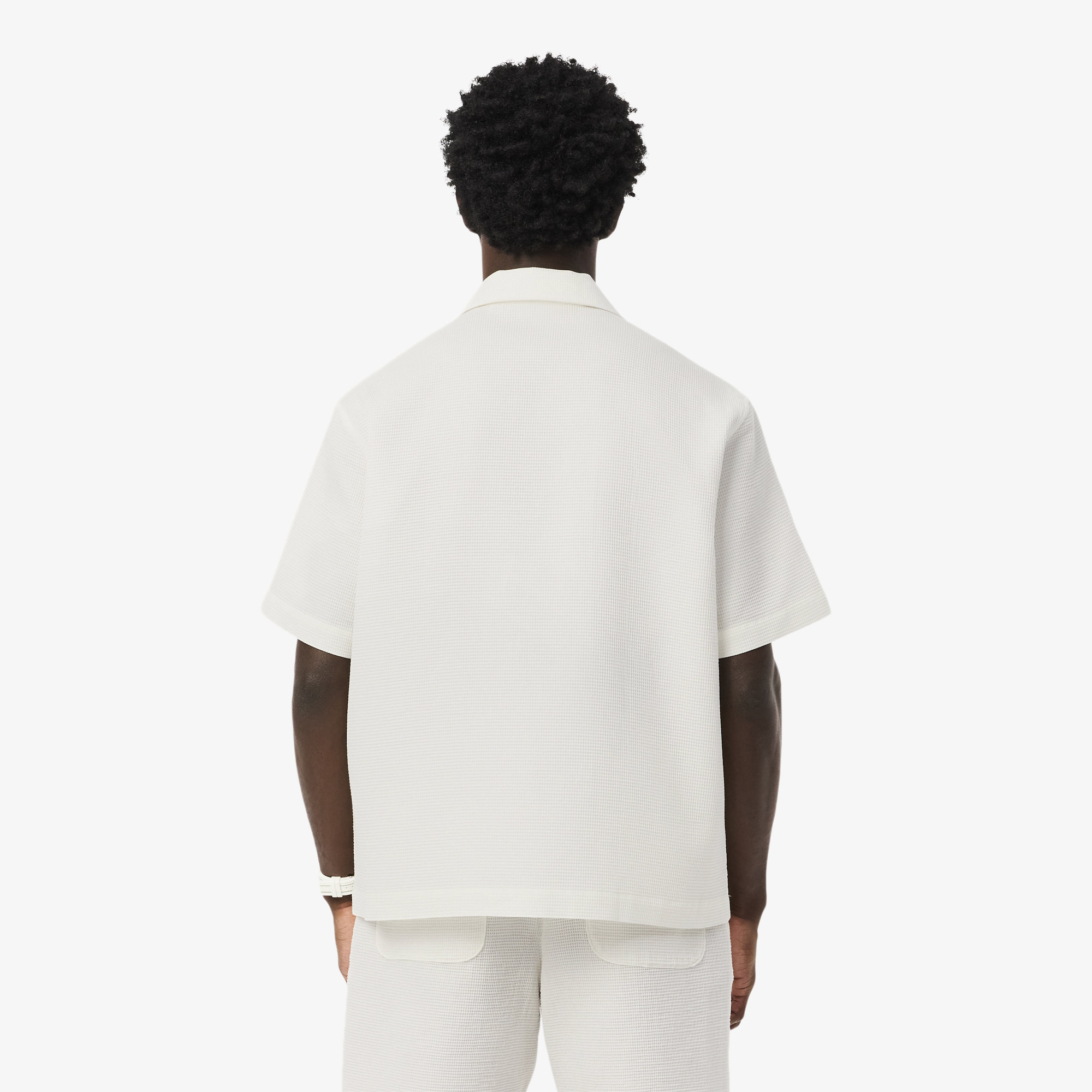 Áo Sơ Mi Lacoste Nam Dáng Rộng Họa Tiết Waffle