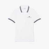 Áo Polo Lacoste Nữ Ôm Dáng Bo Gân Sản Xuất Tại Pháp