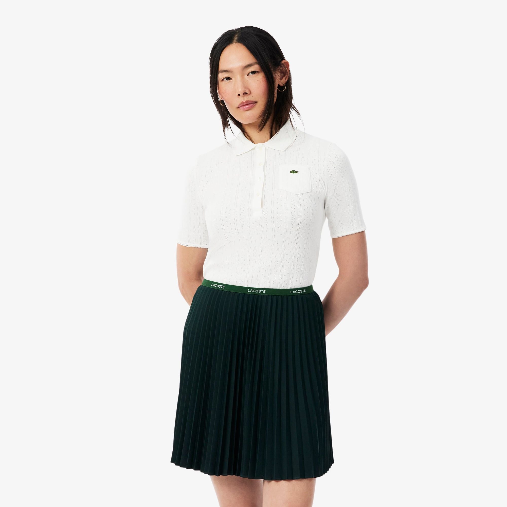 Áo Polo Lacoste Nữ Ôm Dáng