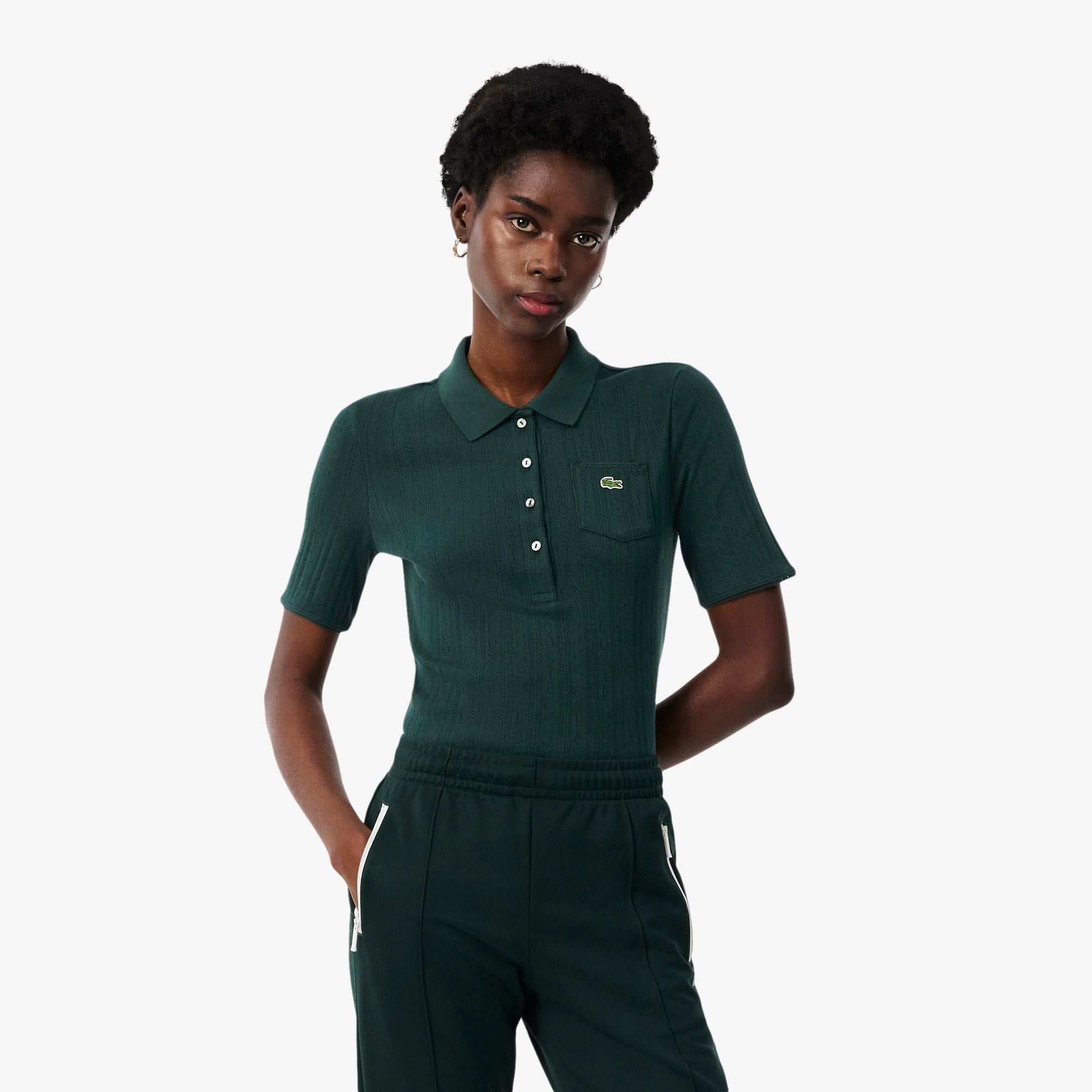 Áo Polo Lacoste Nữ Ôm Dáng