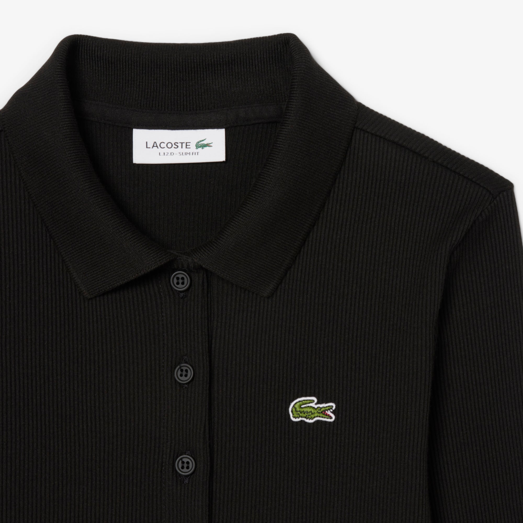 Áo Polo Lacoste Nữ L.12.D Ôm Dáng Chất Liệu Cotton Gân