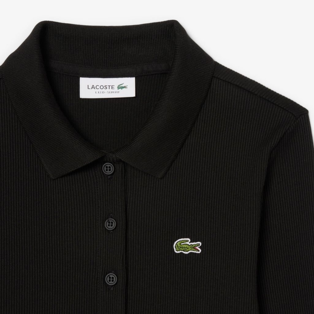 Áo Polo Lacoste Nữ L.12.D Ôm Dáng Chất Liệu Cotton Gân