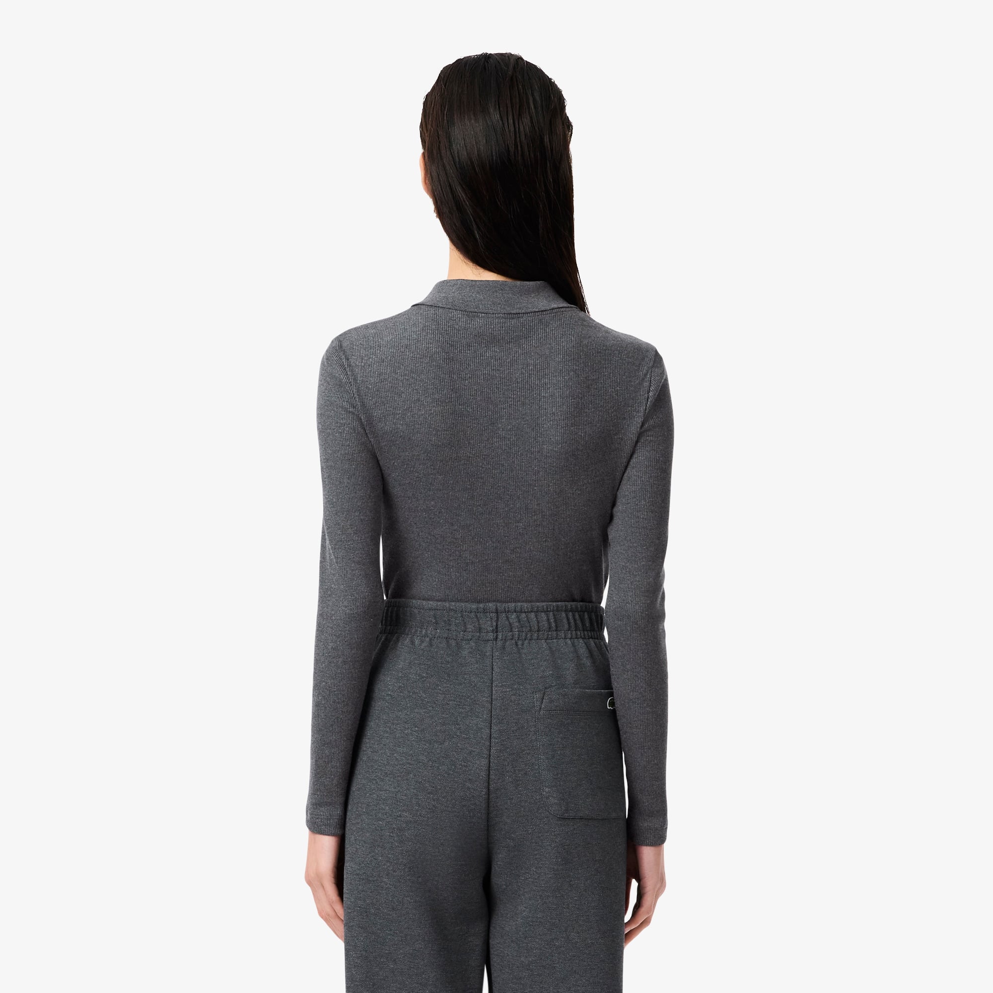 Áo Polo Lacoste Nữ L.12.D Ôm Dáng Chất Liệu Cotton Gân