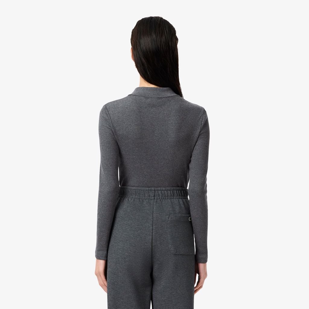 Áo Polo Lacoste Nữ L.12.D Ôm Dáng Chất Liệu Cotton Gân