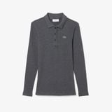 Áo Polo Lacoste Nữ L.12.D Ôm Dáng Chất Liệu Cotton Gân