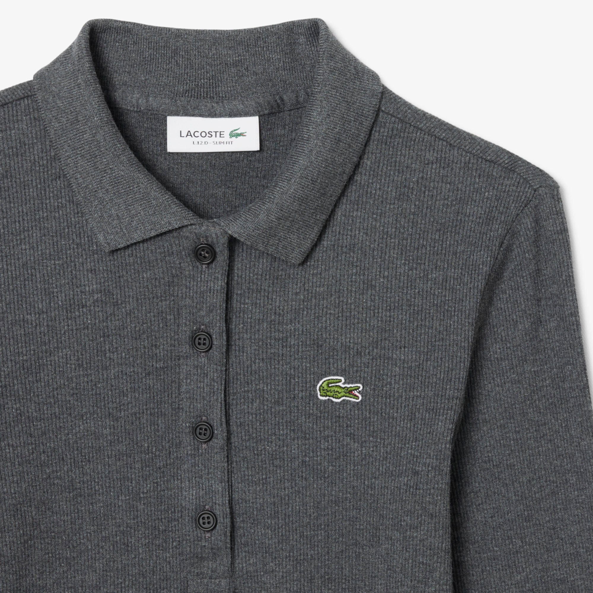 Áo Polo Lacoste Nữ L.12.D Ôm Dáng Chất Liệu Cotton Gân