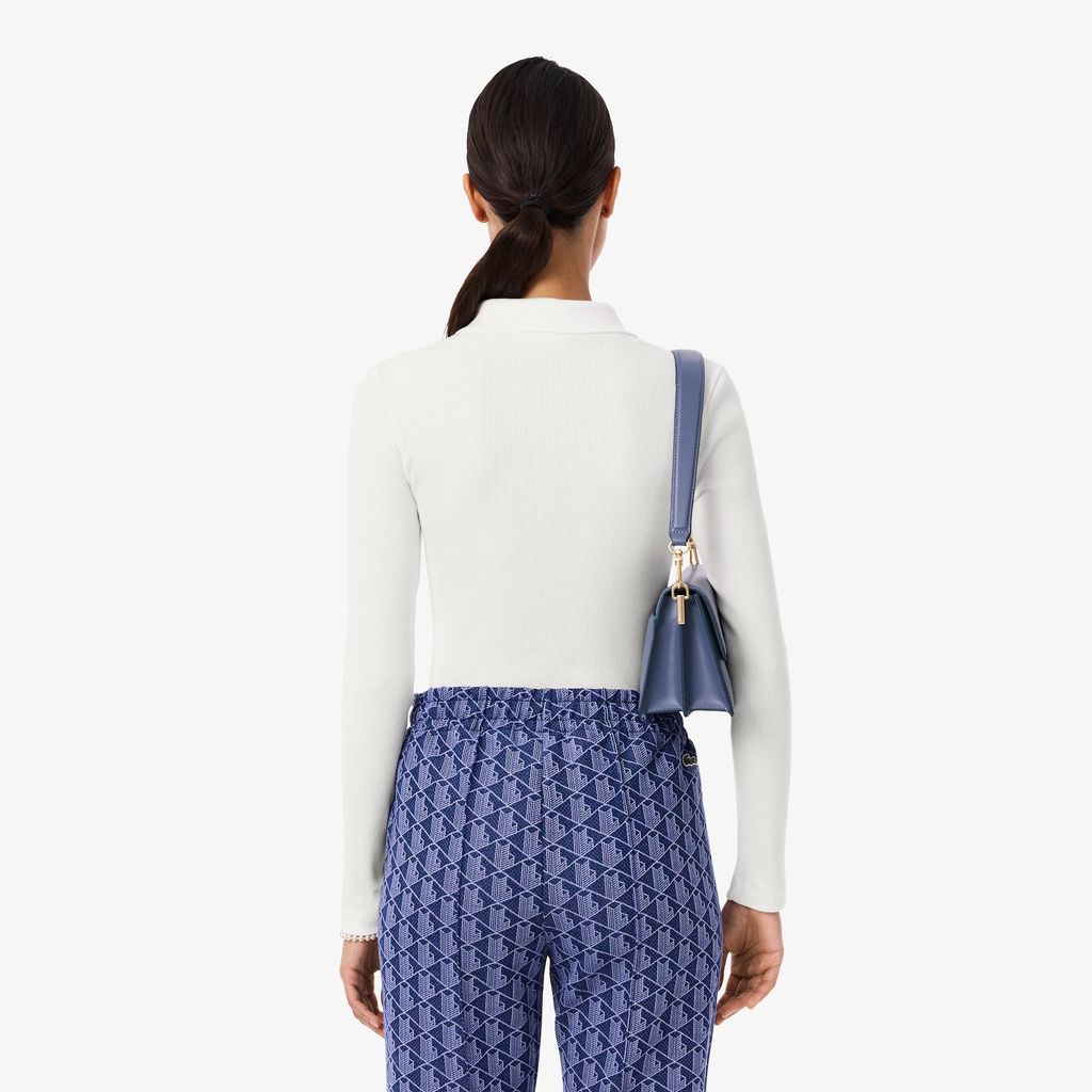 Áo Polo Lacoste Nữ L.12.D Ôm Dáng Chất Liệu Cotton Gân