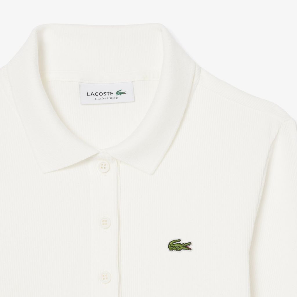 Áo Polo Lacoste Nữ L.12.D Ôm Dáng Chất Liệu Cotton Gân