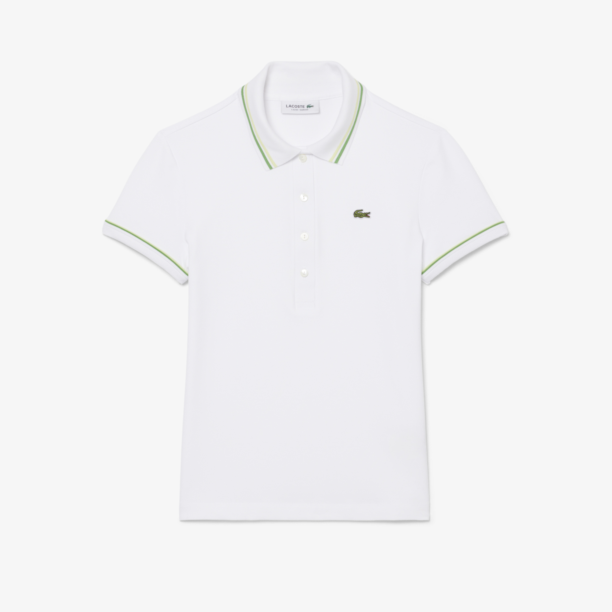 Áo Polo Lacoste Nữ L.12.D Ôm Dáng Có Viền
