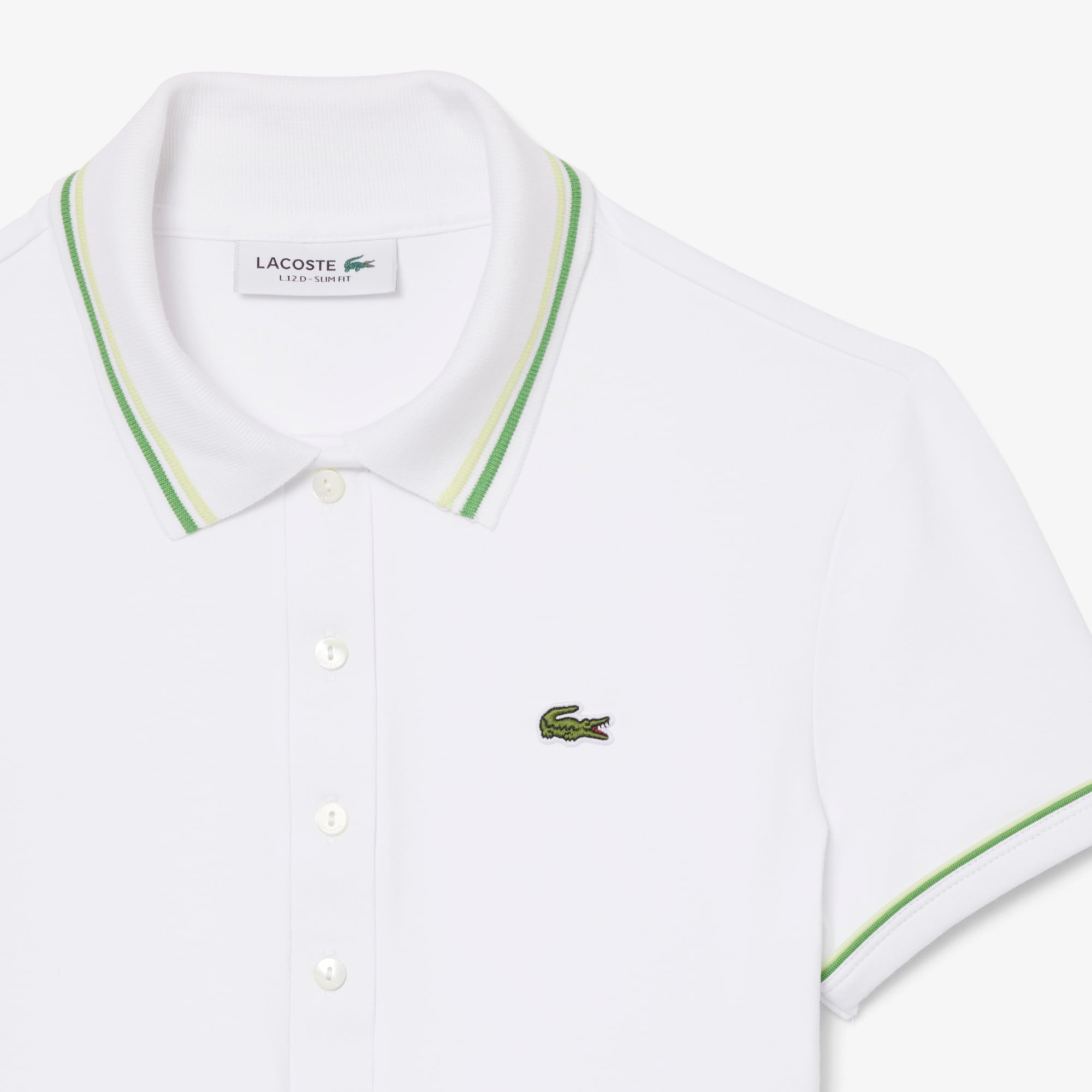 Áo Polo Lacoste Nữ L.12.D Ôm Dáng Có Viền