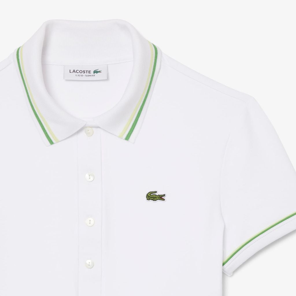 Áo Polo Lacoste Nữ L.12.D Ôm Dáng Có Viền