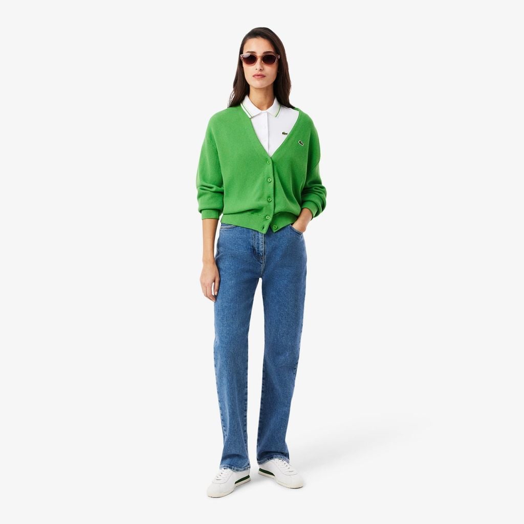 Áo Polo Lacoste Nữ L.12.D Ôm Dáng Có Viền