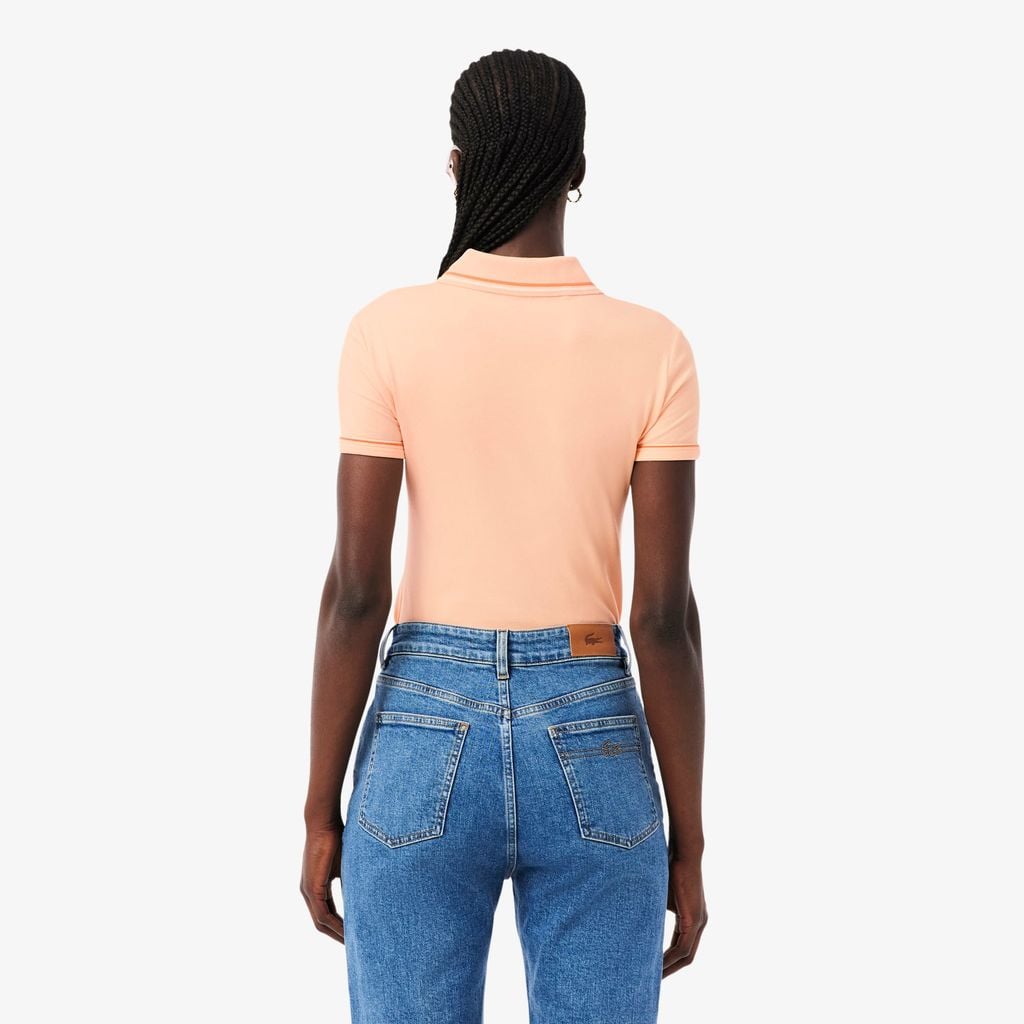 Áo Polo Lacoste Nữ L.12.D Ôm Dáng Có Viền
