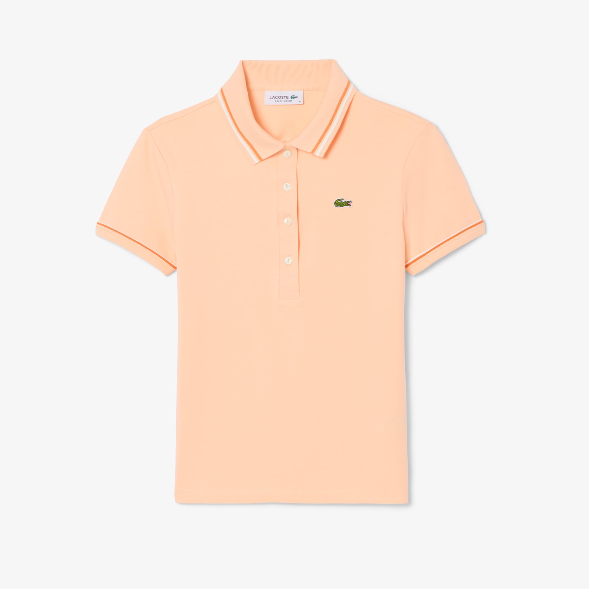 Áo Polo Lacoste Nữ L.12.D Ôm Dáng Có Viền