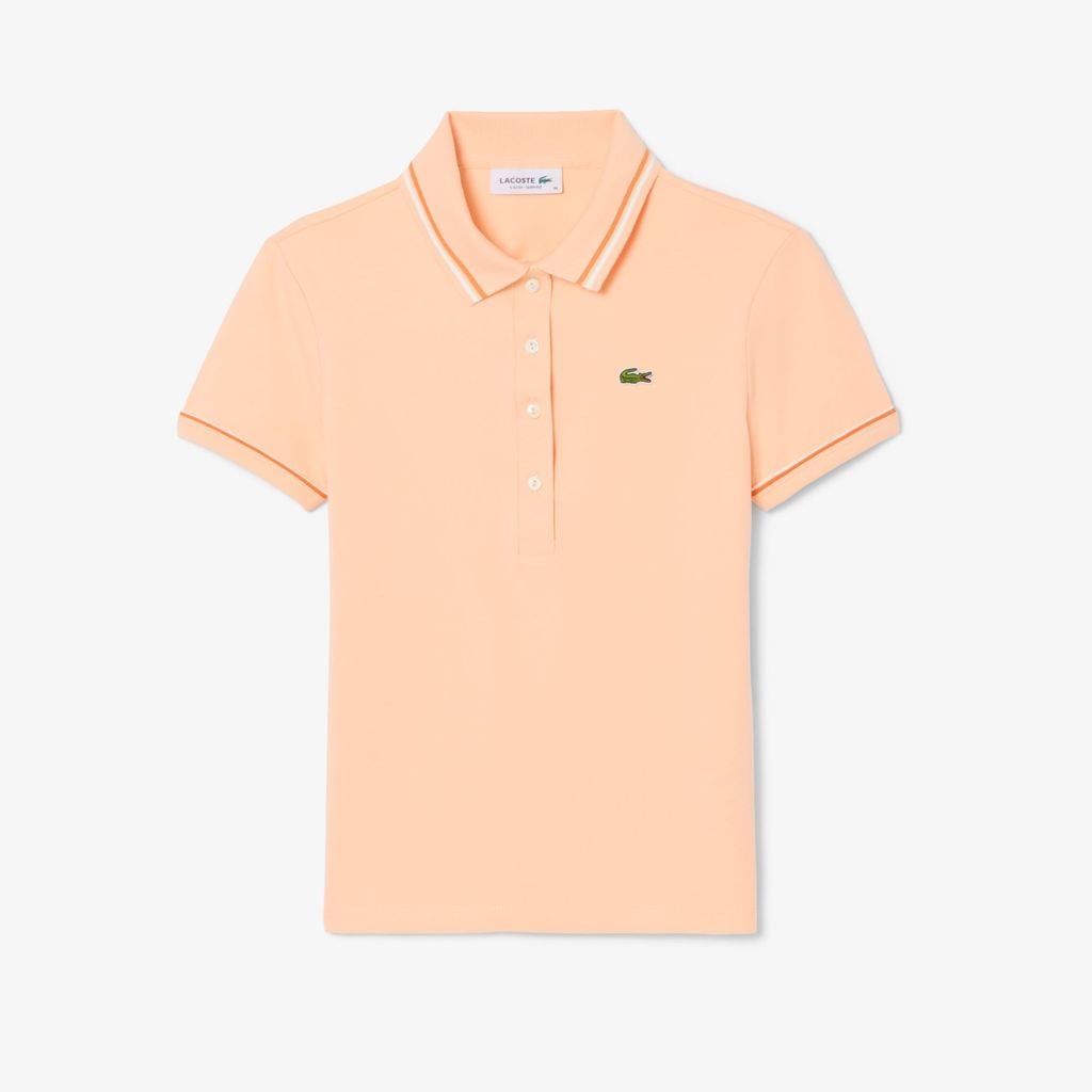 Áo Polo Lacoste Nữ L.12.D Ôm Dáng Có Viền