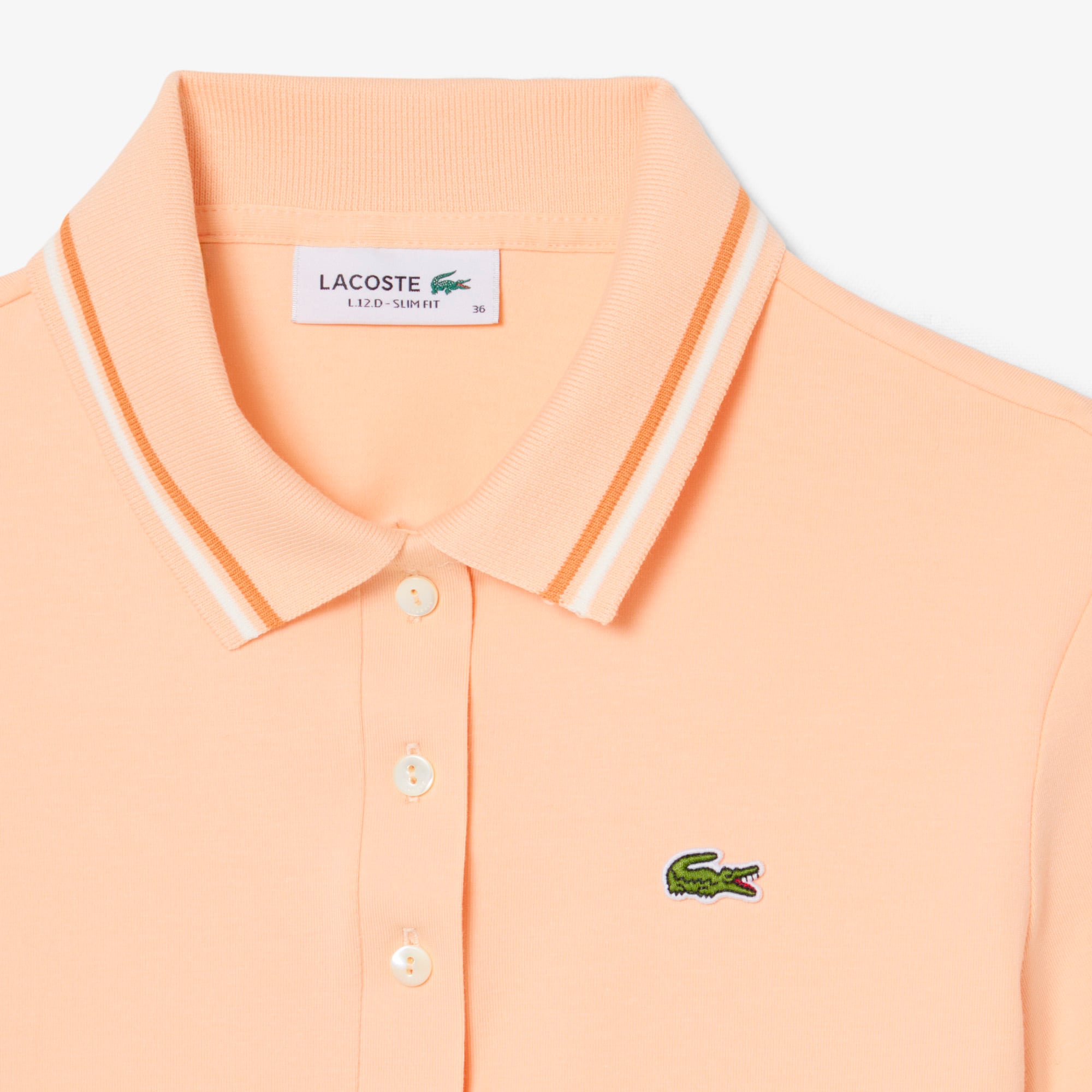 Áo Polo Lacoste Nữ L.12.D Ôm Dáng Có Viền