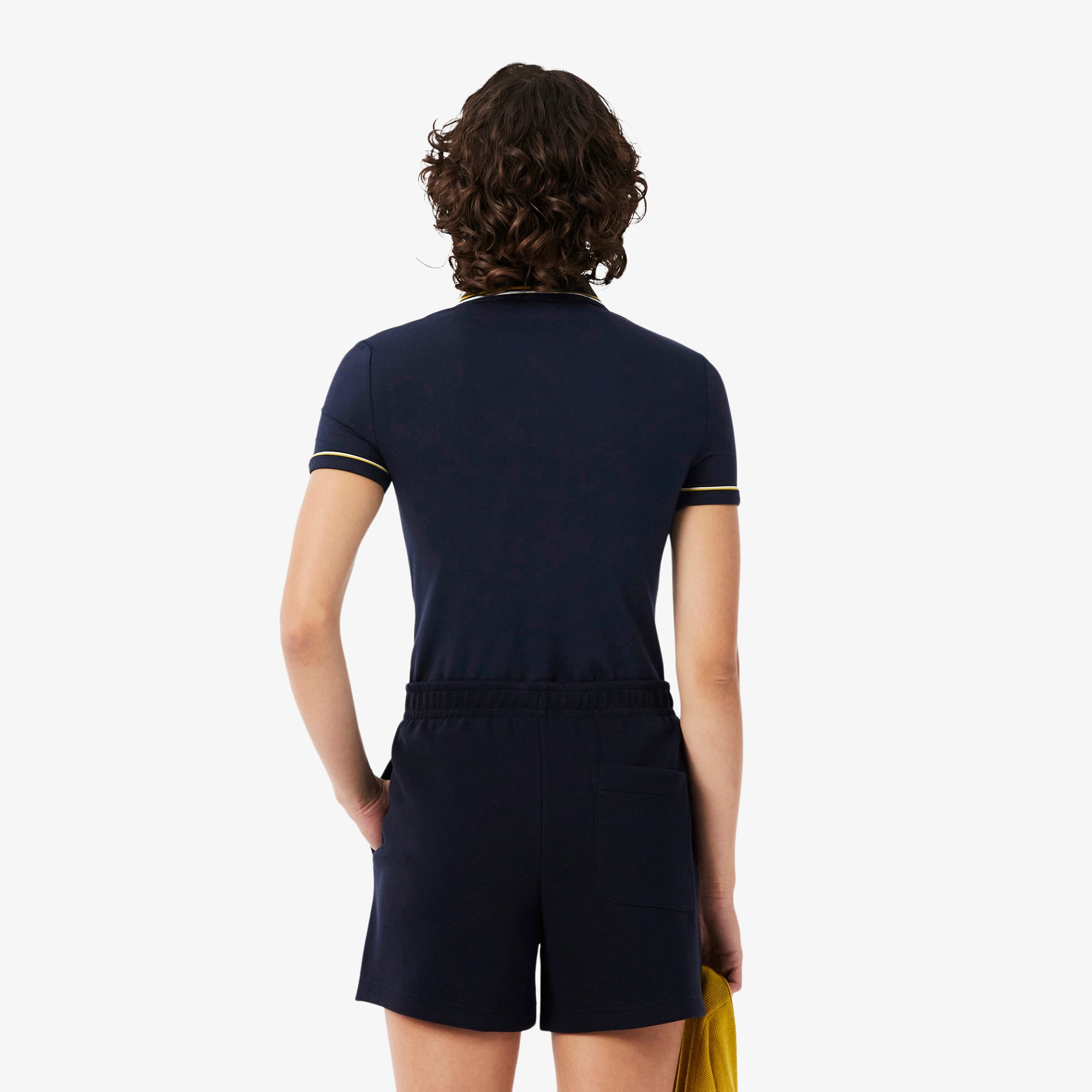 Áo Polo Lacoste Nữ L.12.D Ôm Dáng Có Viền