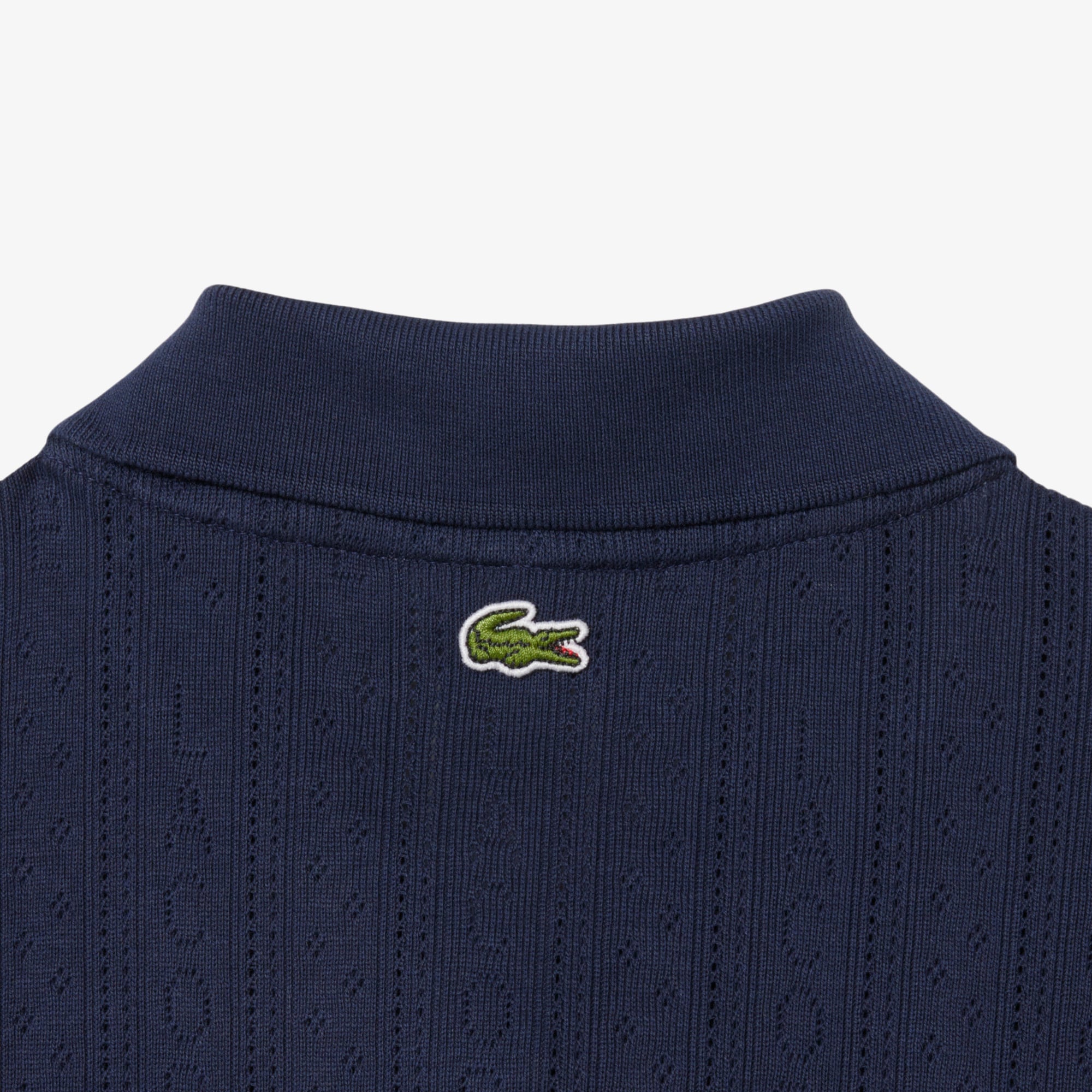 Áo Polo Lacoste Nữ L.12.D Ôm Dáng Pointelle Branded