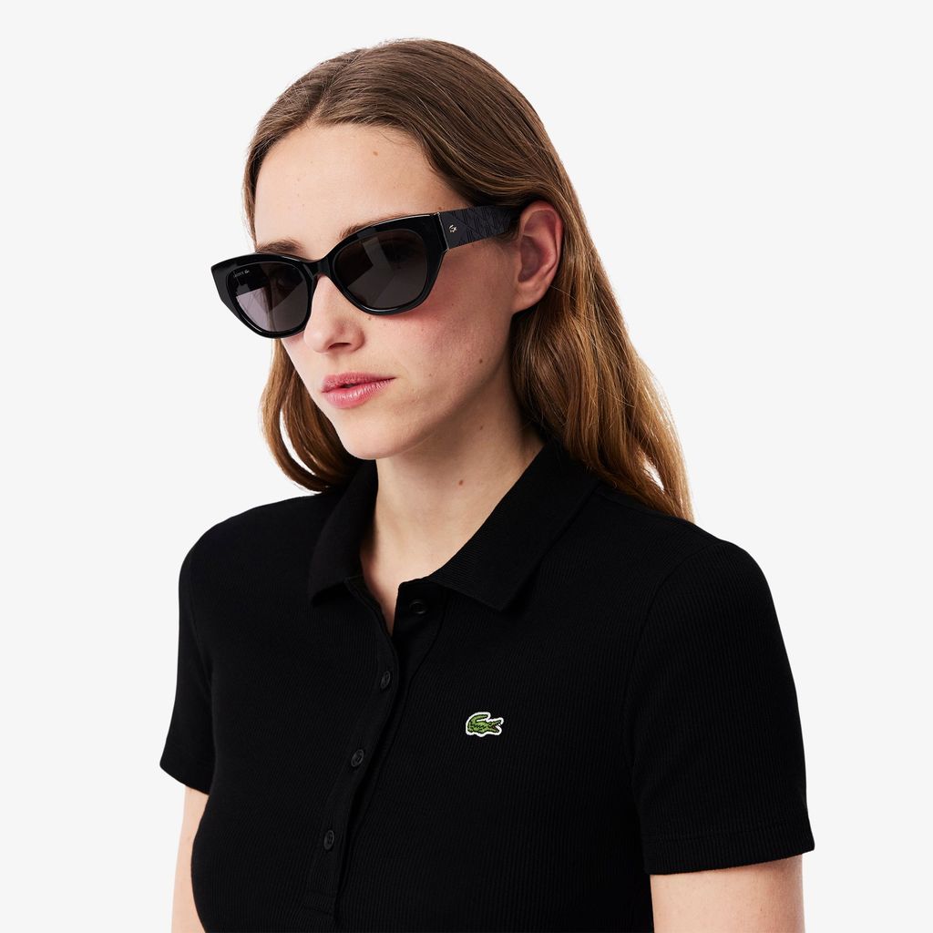 Áo Polo Lacoste Nữ L.12.D Ôm Dáng Chất Liệu Cotton Gân