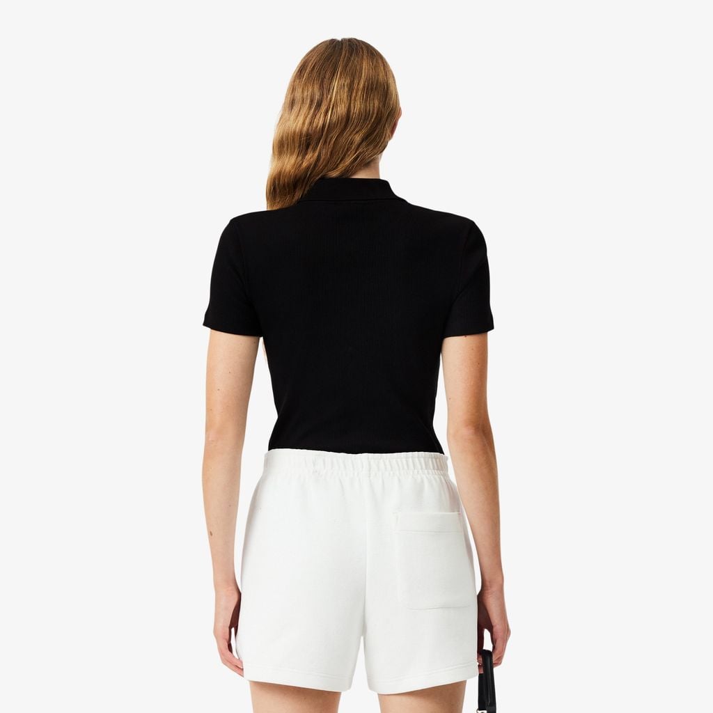 Áo Polo Lacoste Nữ L.12.D Ôm Dáng Chất Liệu Cotton Gân