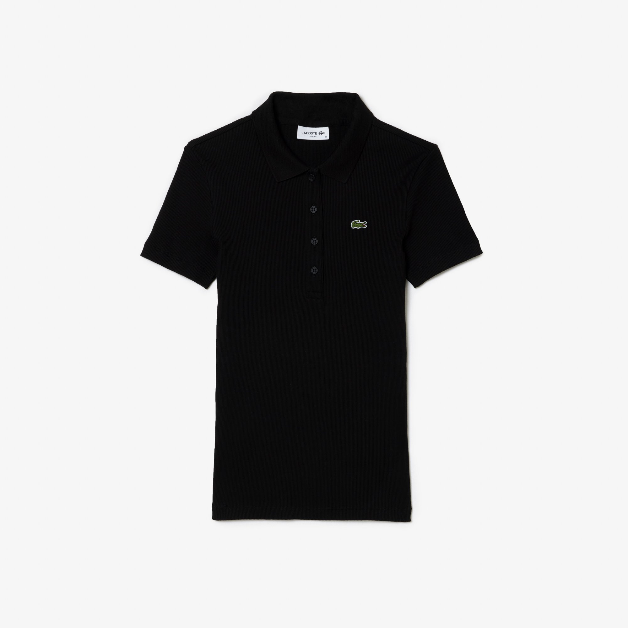 Áo Polo Lacoste Nữ L.12.D Ôm Dáng Chất Liệu Cotton Gân