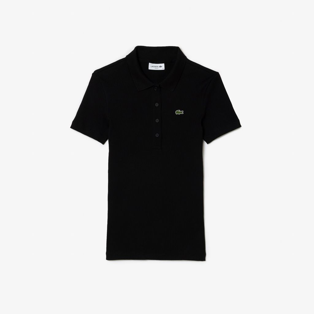 Áo Polo Lacoste Nữ L.12.D Ôm Dáng Chất Liệu Cotton Gân