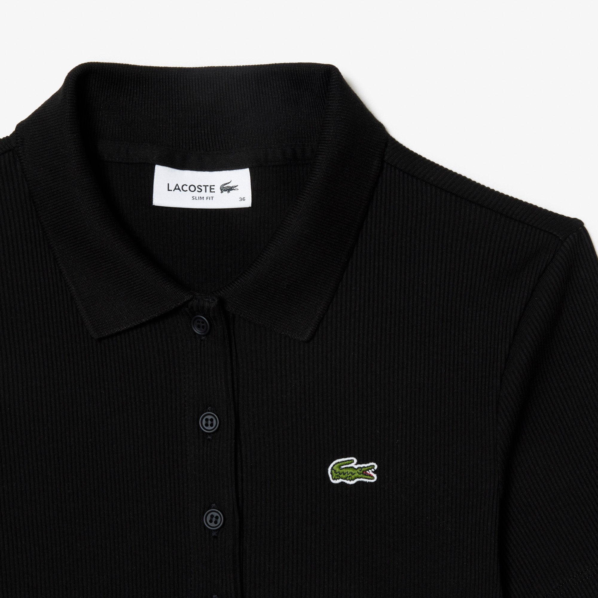 Áo Polo Lacoste Nữ L.12.D Ôm Dáng Chất Liệu Cotton Gân