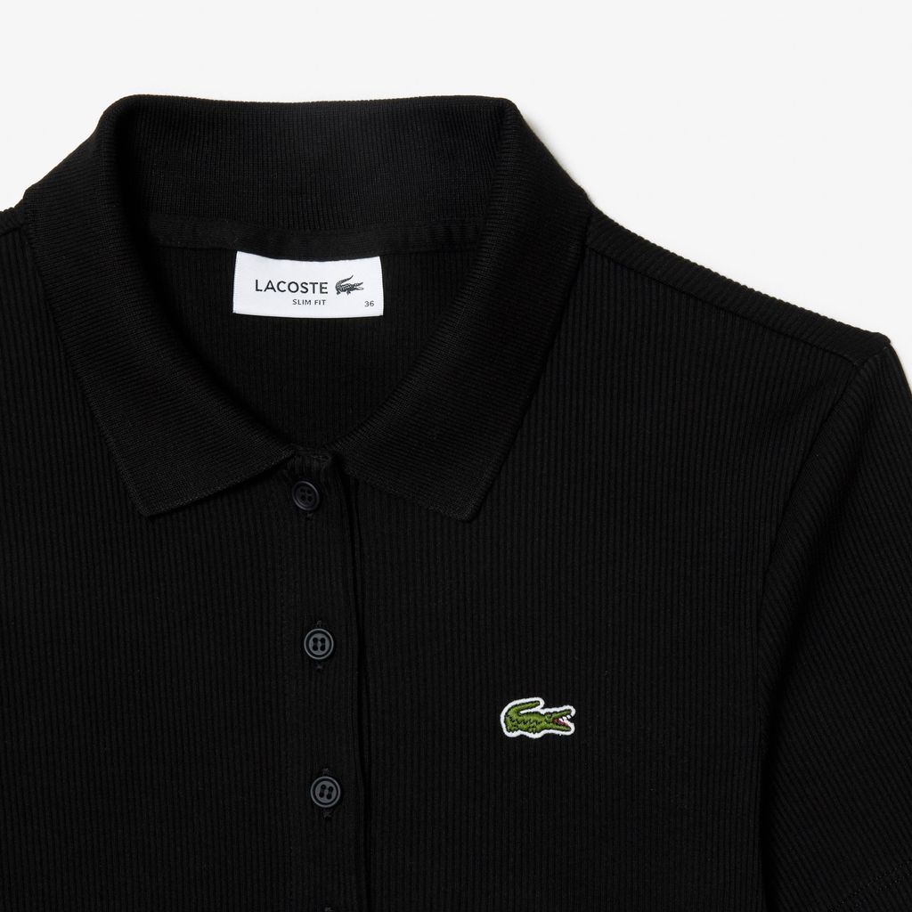 Áo Polo Lacoste Nữ L.12.D Ôm Dáng Chất Liệu Cotton Gân