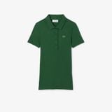Áo Polo Lacoste Nữ L.12.D Ôm Dáng Chất Liệu Cotton Gân
