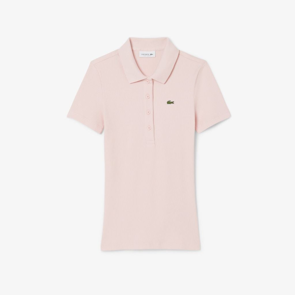 Áo Polo Lacoste Nữ L.12.D Ôm Dáng Chất Liệu Cotton Gân