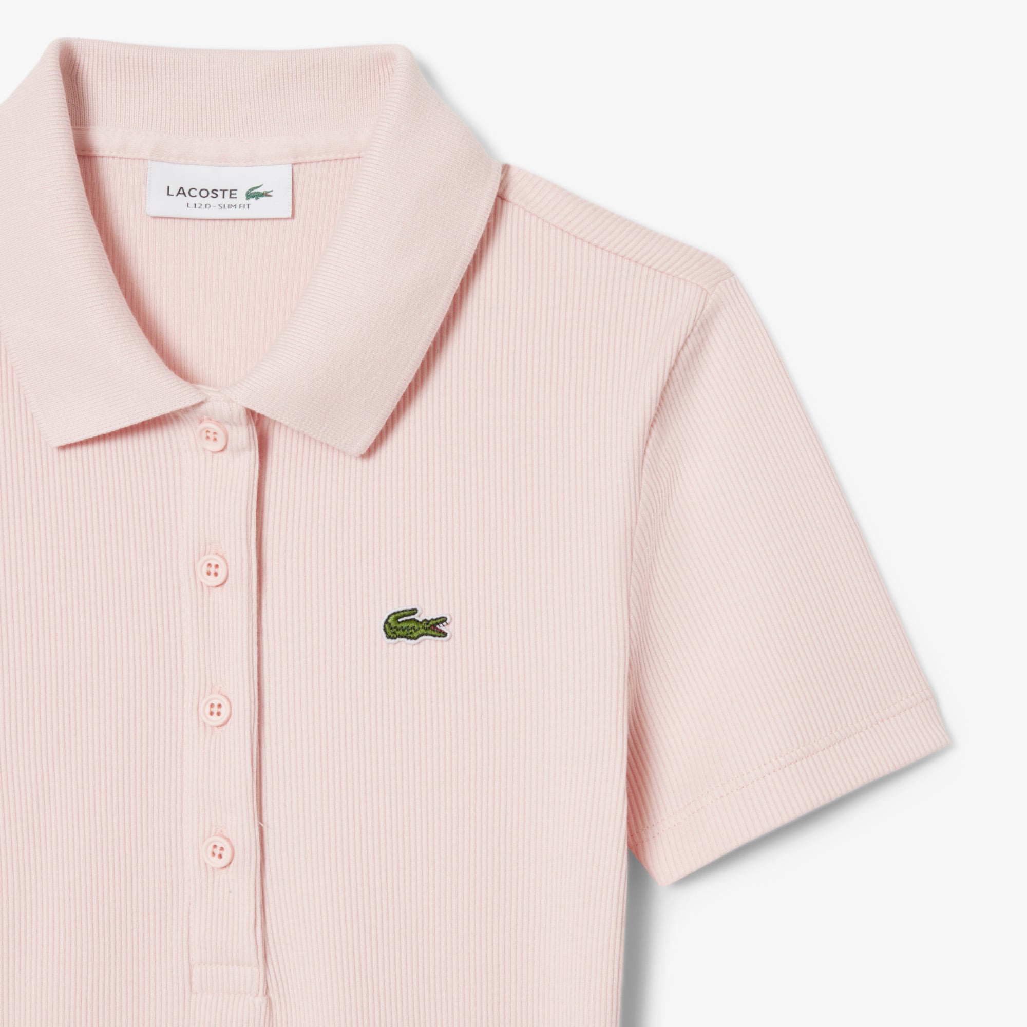 Áo Polo Lacoste Nữ L.12.D Ôm Dáng Chất Liệu Cotton Gân