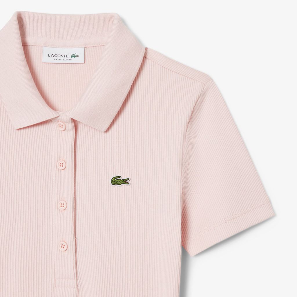 Áo Polo Lacoste Nữ L.12.D Ôm Dáng Chất Liệu Cotton Gân
