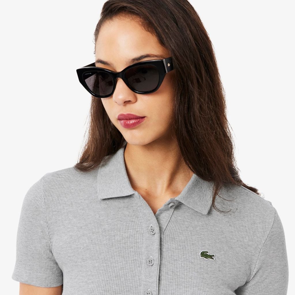 Áo Polo Lacoste Nữ L.12.D Ôm Dáng Chất Liệu Cotton Gân