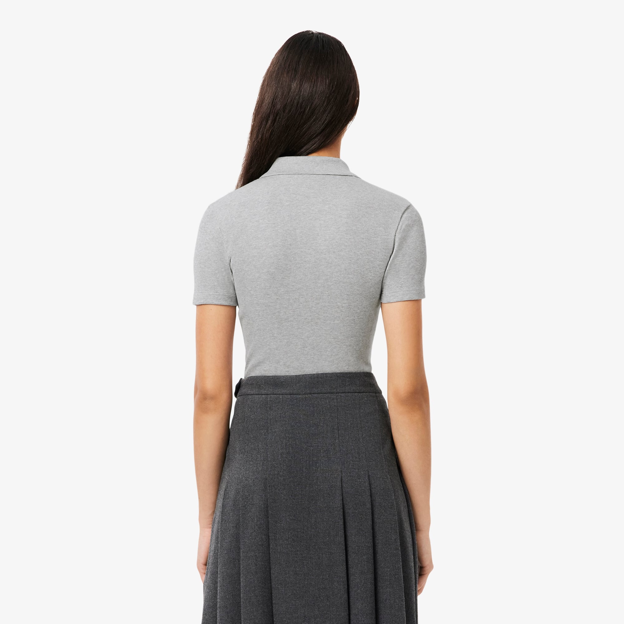 Áo Polo Lacoste Nữ L.12.D Ôm Dáng Chất Liệu Cotton Gân