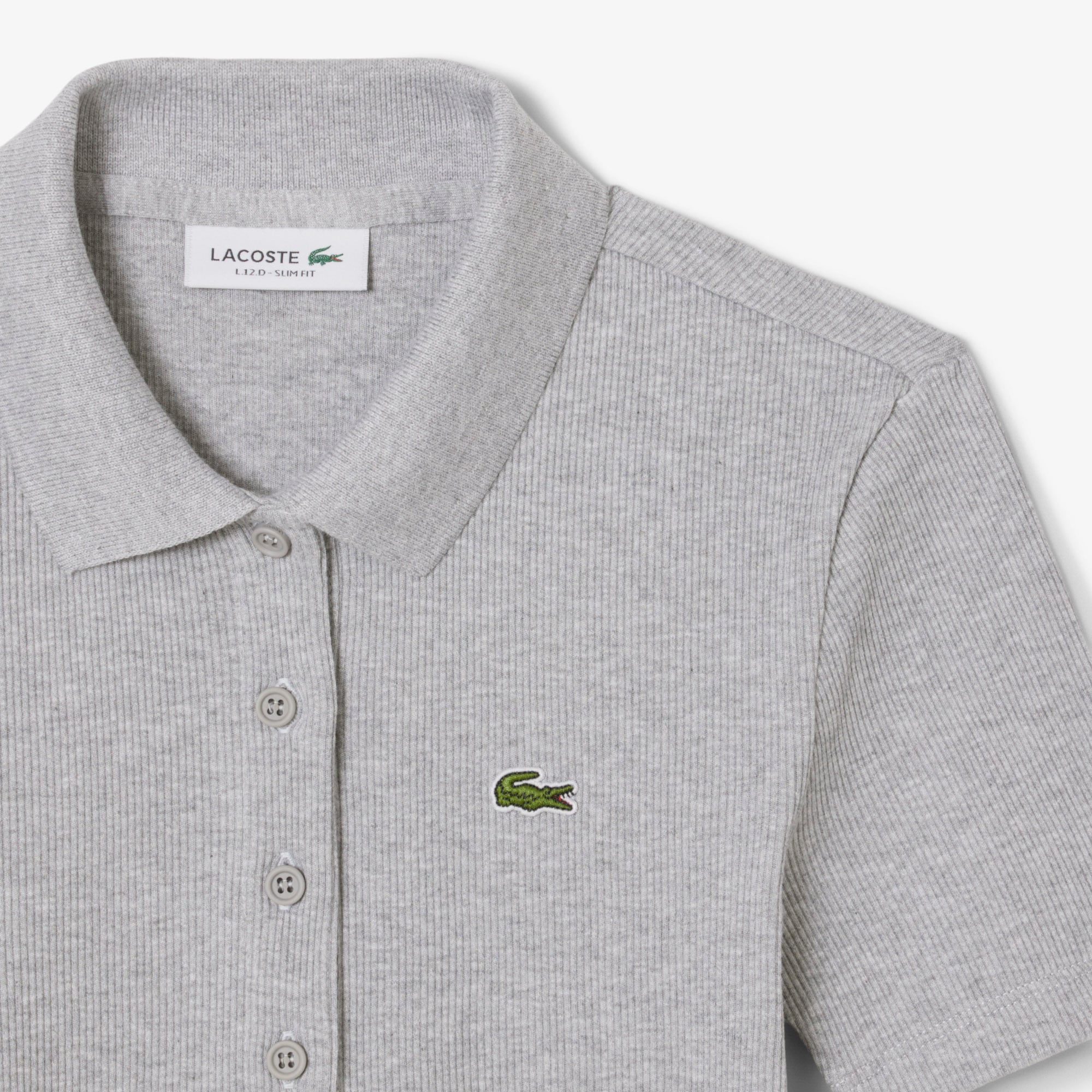 Áo Polo Lacoste Nữ L.12.D Ôm Dáng Chất Liệu Cotton Gân