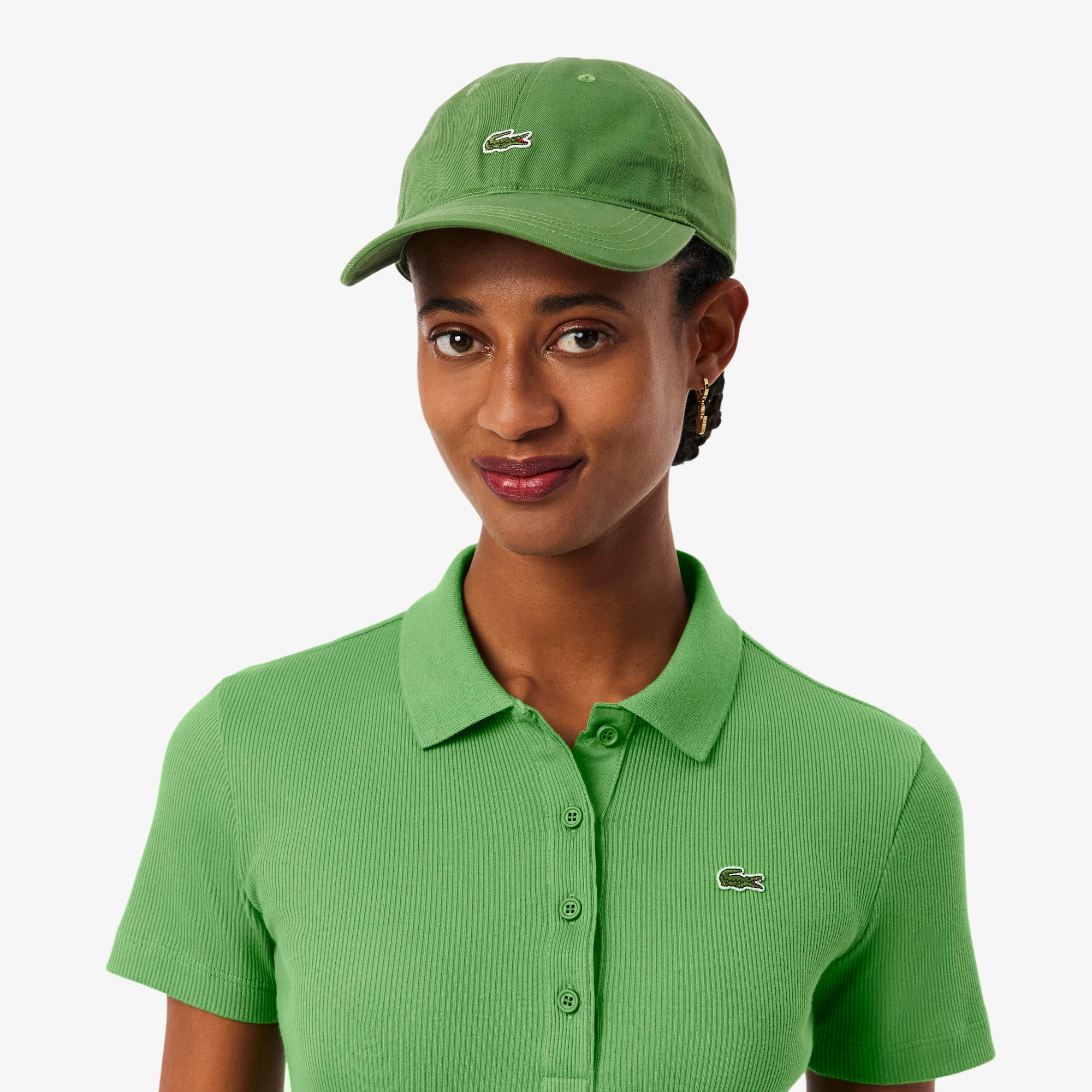 Áo Polo Lacoste Nữ L.12.D Ôm Dáng Chất Liệu Cotton Gân