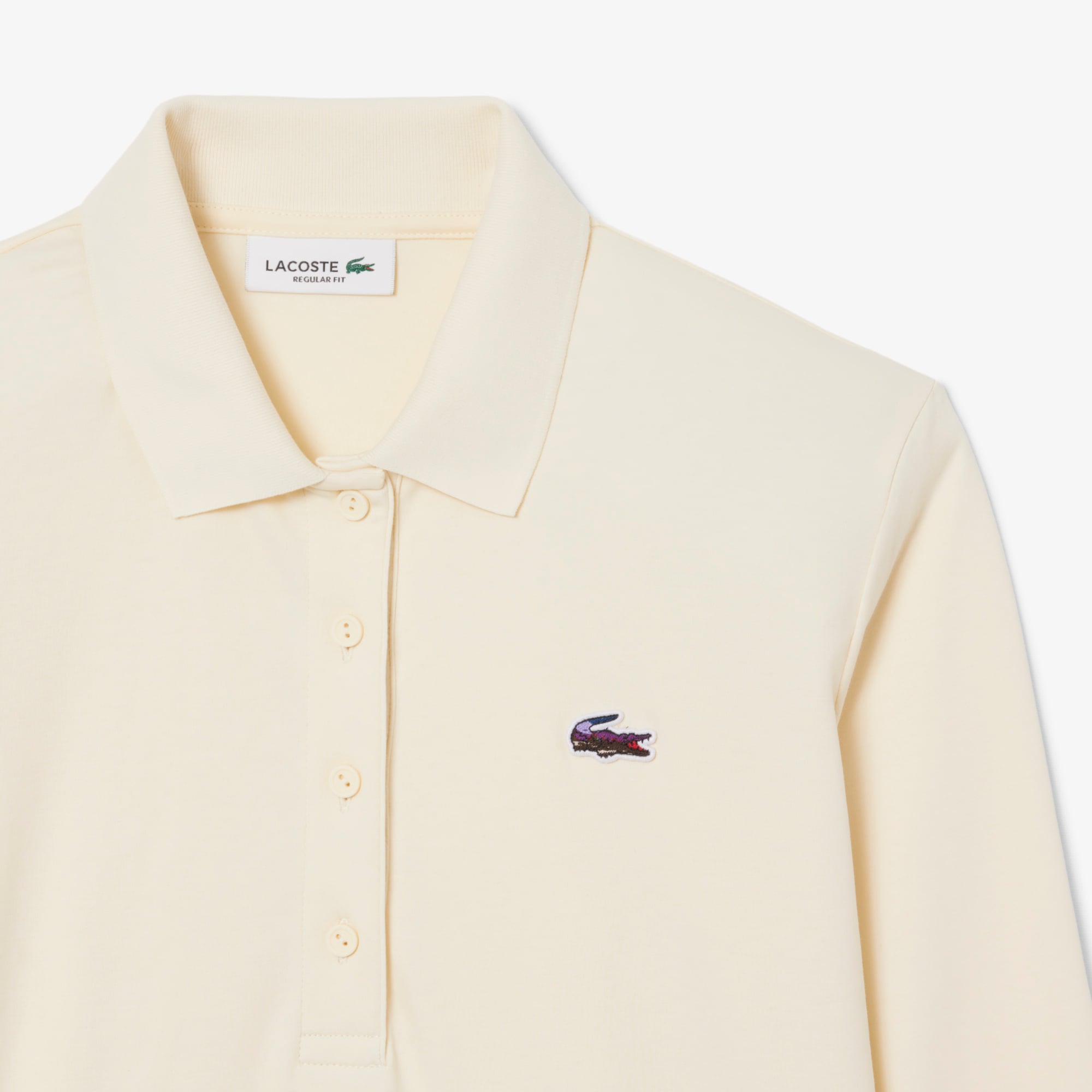 Áo Polo Lacoste Nữ Dáng Suông Họa Tiết Landscape Crocodile