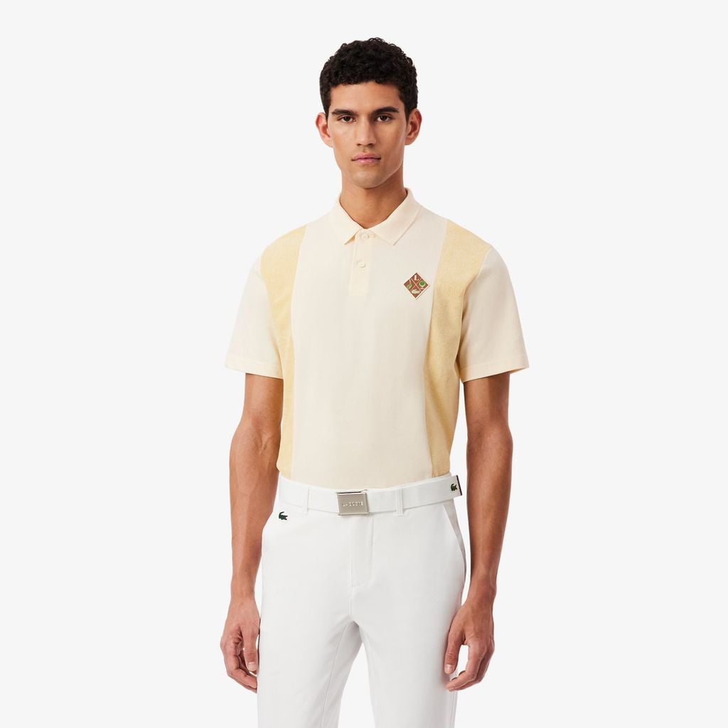 Áo Polo Golf Lacoste Nam Dáng Rộng Chất Liệu Piqué