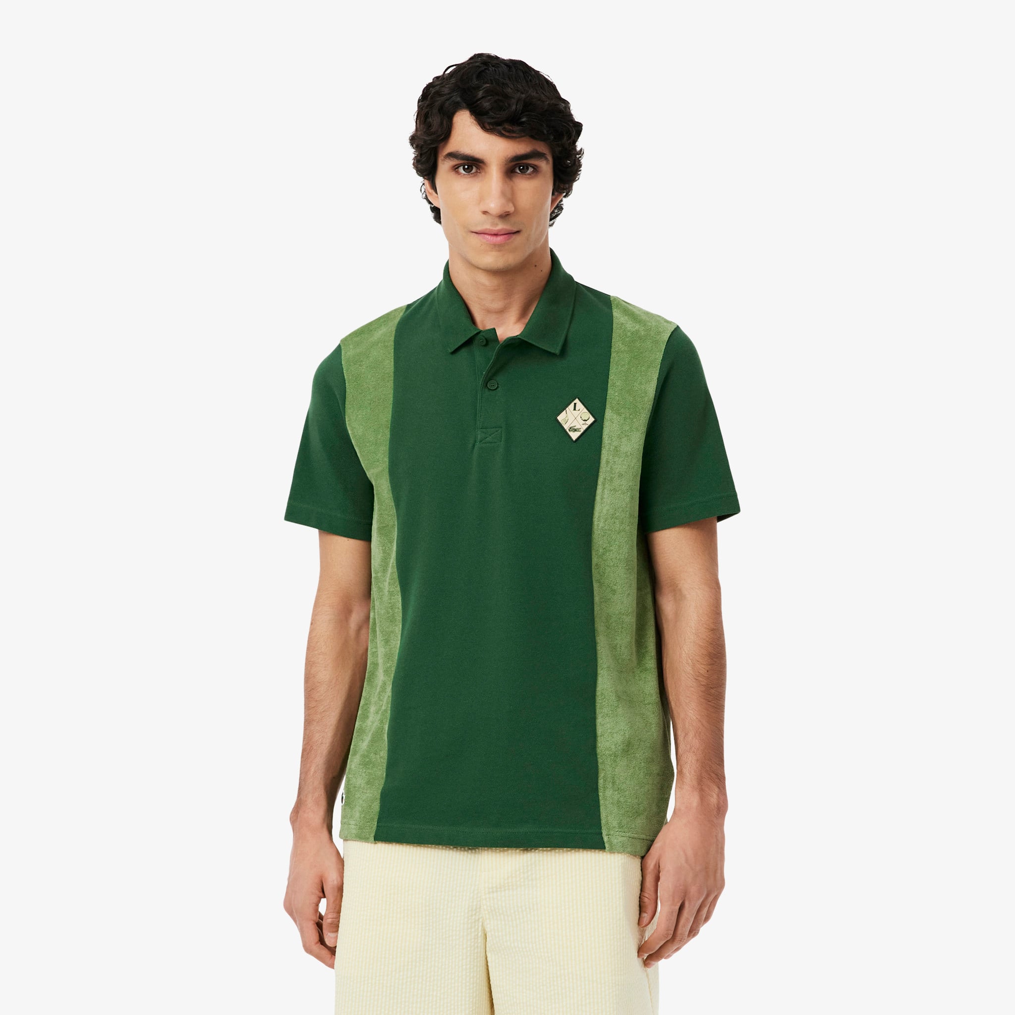 Áo Polo Golf Lacoste Nam Dáng Rộng Chất Liệu Piqué