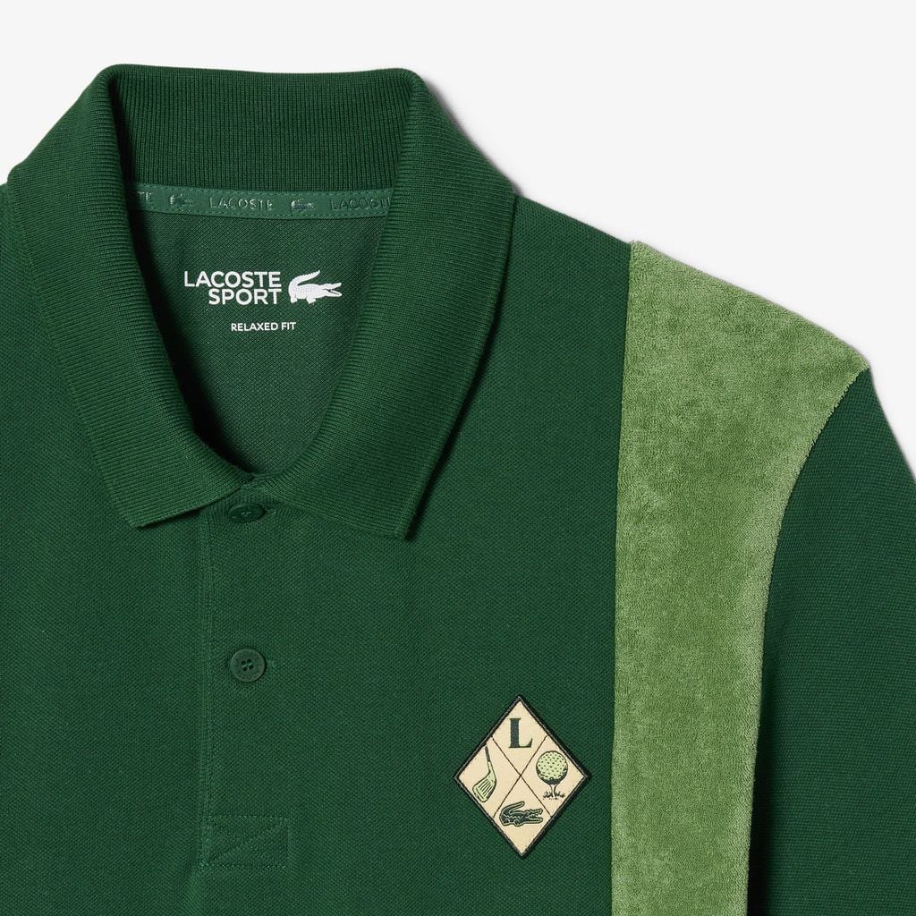 Áo Polo Golf Lacoste Nam Dáng Rộng Chất Liệu Piqué