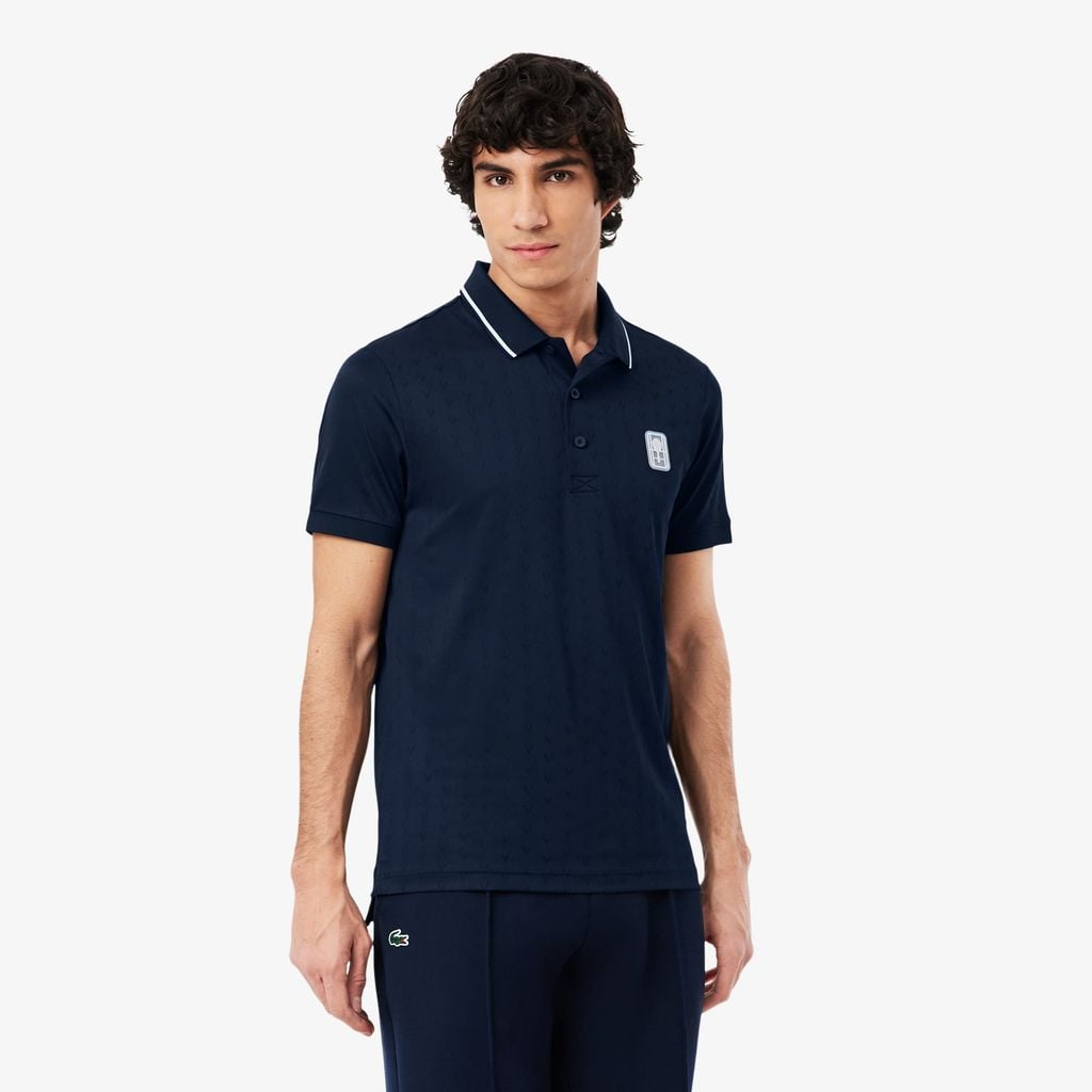 Áo Polo Tennis Lacoste Nam Heritage Dáng Suông Co Giãn Công Nghệ Thoáng Khí