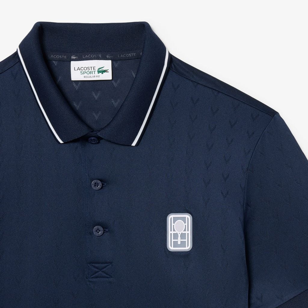 Áo Polo Tennis Lacoste Nam Heritage Dáng Suông Co Giãn Công Nghệ Thoáng Khí