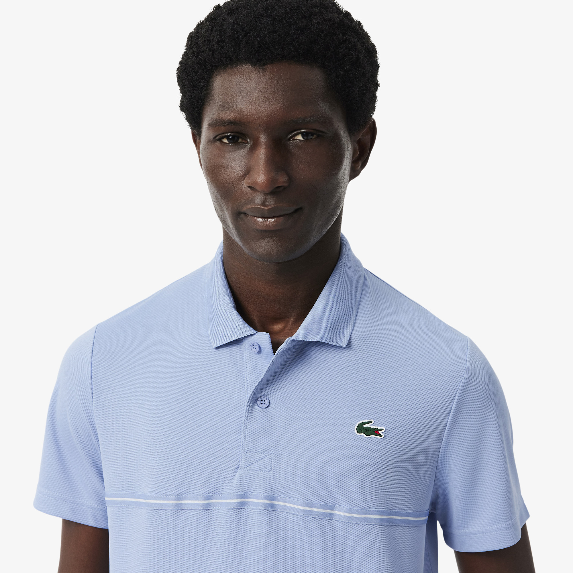 Áo Polo Thể Thao Lacoste Nam Dáng Suông In Họa Tiết Công Nghệ Thoáng Khí