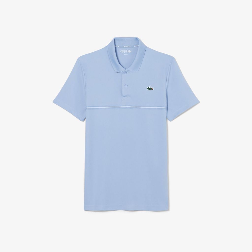 Áo Polo Thể Thao Lacoste Nam Dáng Suông In Họa Tiết Công Nghệ Thoáng Khí