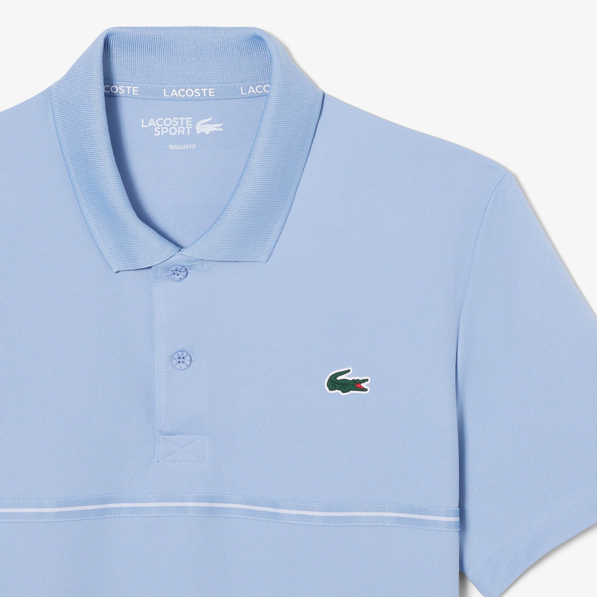 Áo Polo Thể Thao Lacoste Nam Dáng Suông In Họa Tiết Công Nghệ Thoáng Khí