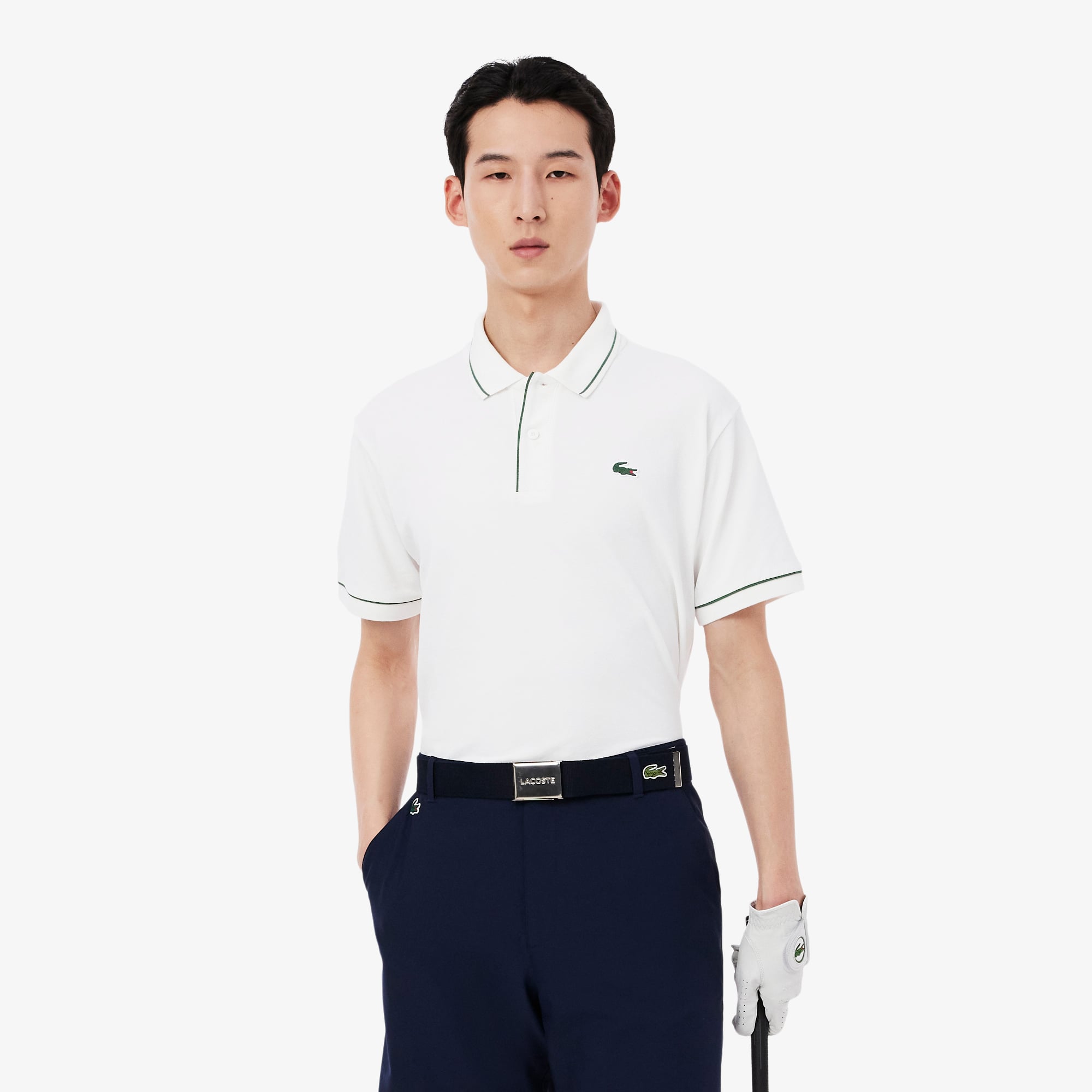 Áo Polo Golf Lacoste Nam Dáng Cổ Điển Chất Liệu Mini Piqué Điều Hòa Nhiệt Độ