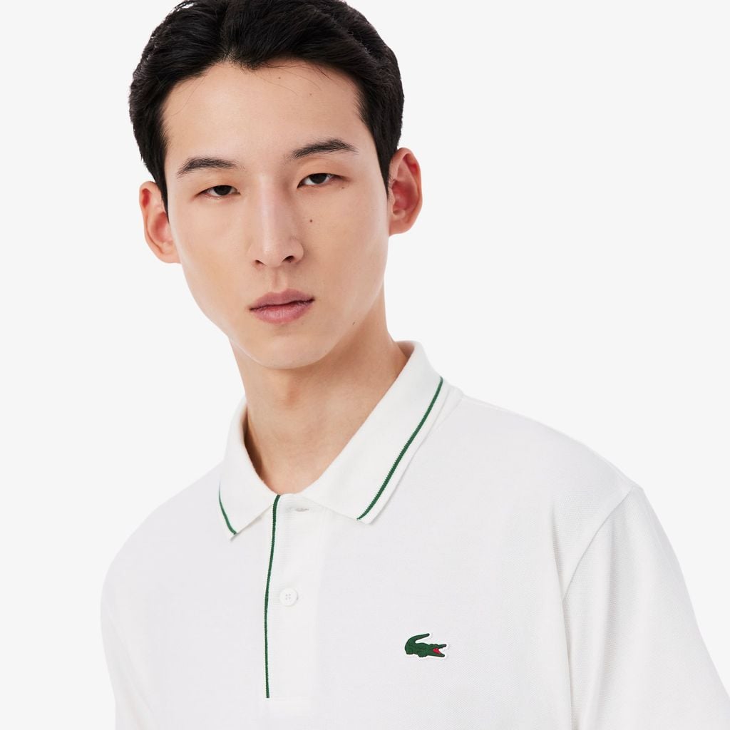 Áo Polo Golf Lacoste Nam Dáng Cổ Điển Chất Liệu Mini Piqué Điều Hòa Nhiệt Độ