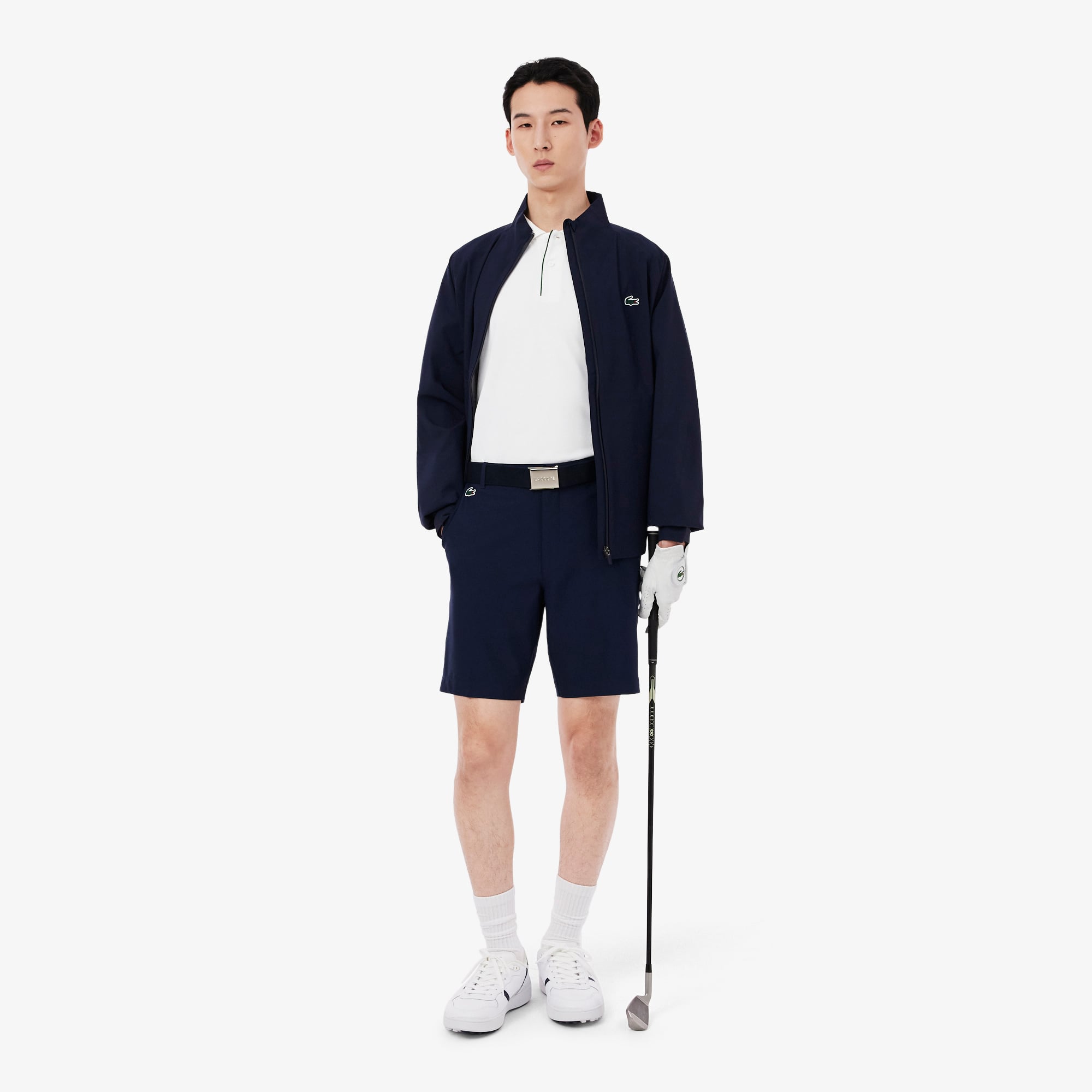 Áo Polo Golf Lacoste Nam Dáng Cổ Điển Chất Liệu Mini Piqué Điều Hòa Nhiệt Độ